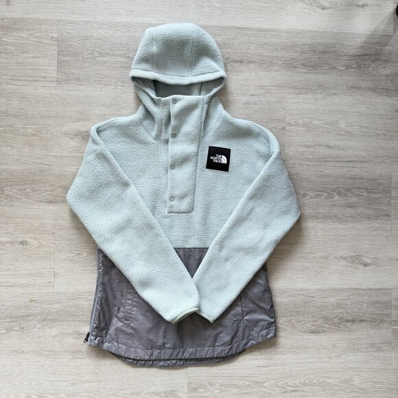 The North Face Tops - The North Face Mountain Sweatshirt 3.0 Anorak Women Hooded Size Small Blue Grey